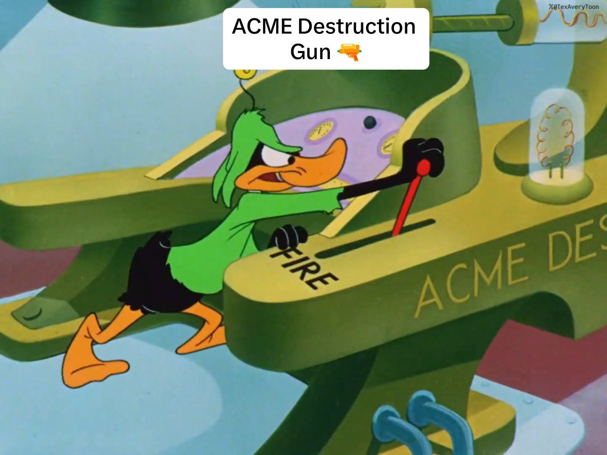 Didn't know ACME supplied advanced guns for space fights too