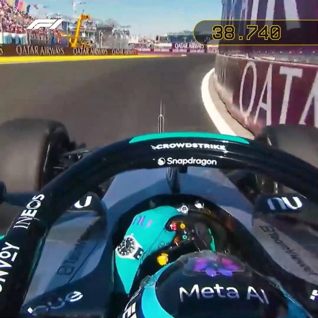 George Russell takes the honour of the very first lap record at the MADRING 🔥 Fastest laps from Madrid 👉 #F1 #SpanishGP DHL_Motorsports