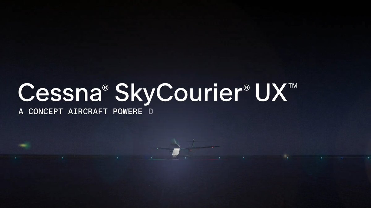 Unveiled today at AFA Air, Space &amp; Cyber Conference, the Cessna SkyCourier UX concept examines a new potential application for the proven SkyCourier platform: autonomous support for distributed logistics missions. Learn more: