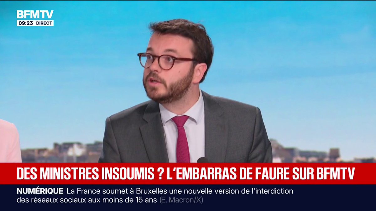💬 "Le vrai danger, c'est le Rassemblement national" ➡️ Arthur Delaporte (PS) ne ferme pas la porte à une alliance avec LFI dans un gouvernement de gauche