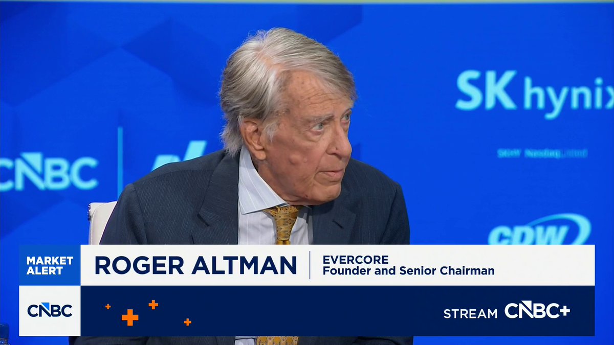 "I think it's the greatest threat facing the world by a big margin," says Evercore's Roger Altman of AI.