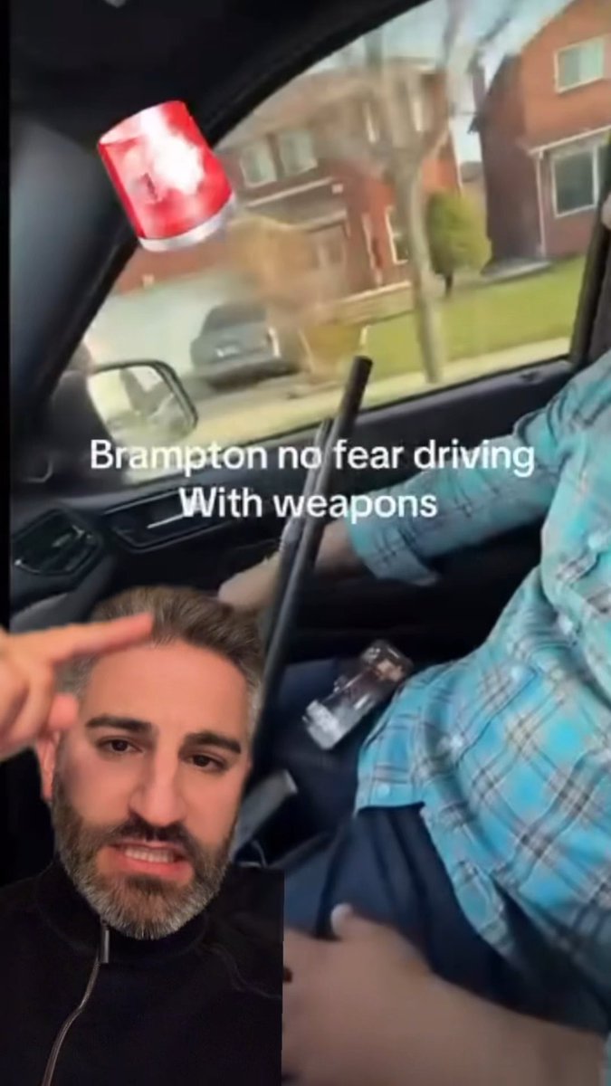 A Brampton man is seen openly driving with a pistol and shotgun on their lap. This is highly illegal, irresponsible and jeopardizes the safety of all families and children living in these communities. I’m speechless.