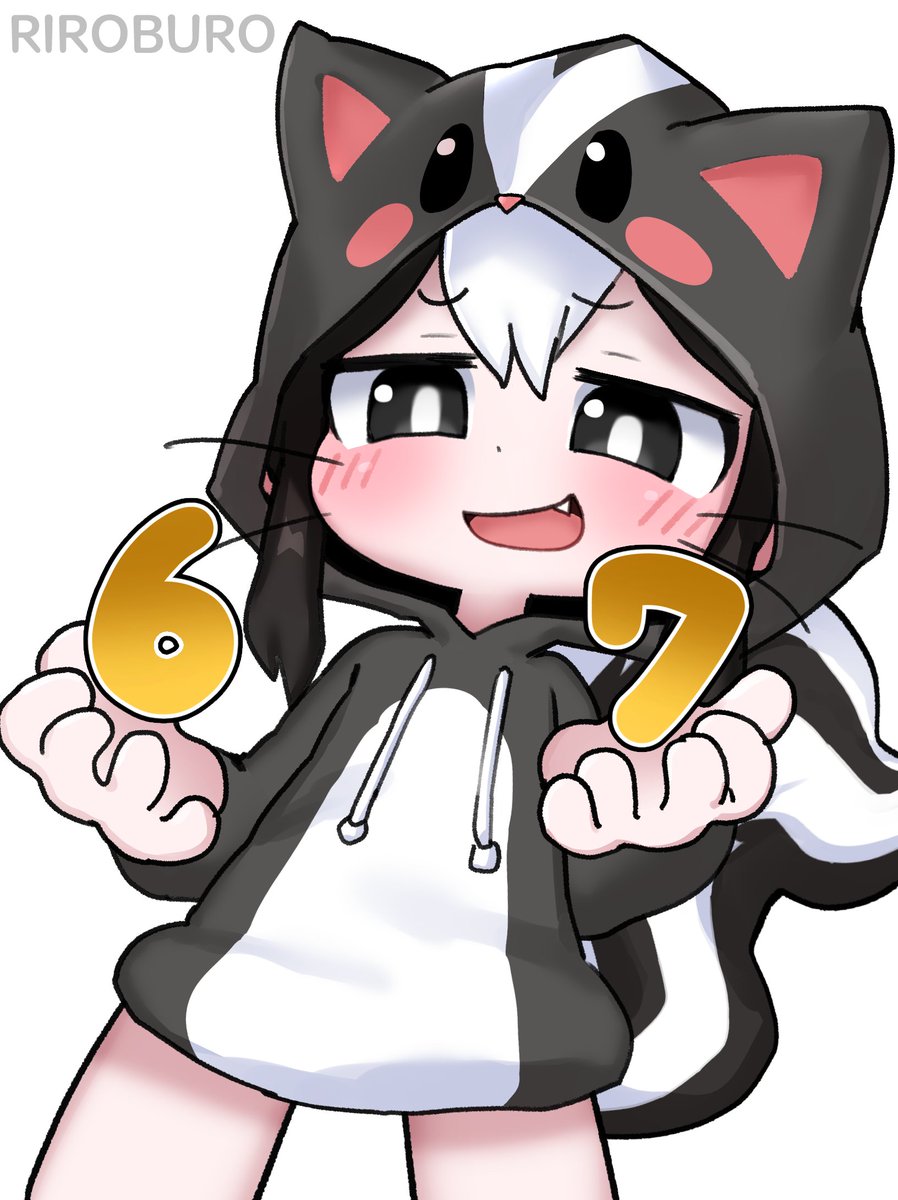 Skunk girl, How much do you fart a day?🤪 I really wanted to make this... so I’m posting it here again! Please check out my YouTube channel too! A new video is coming soon!