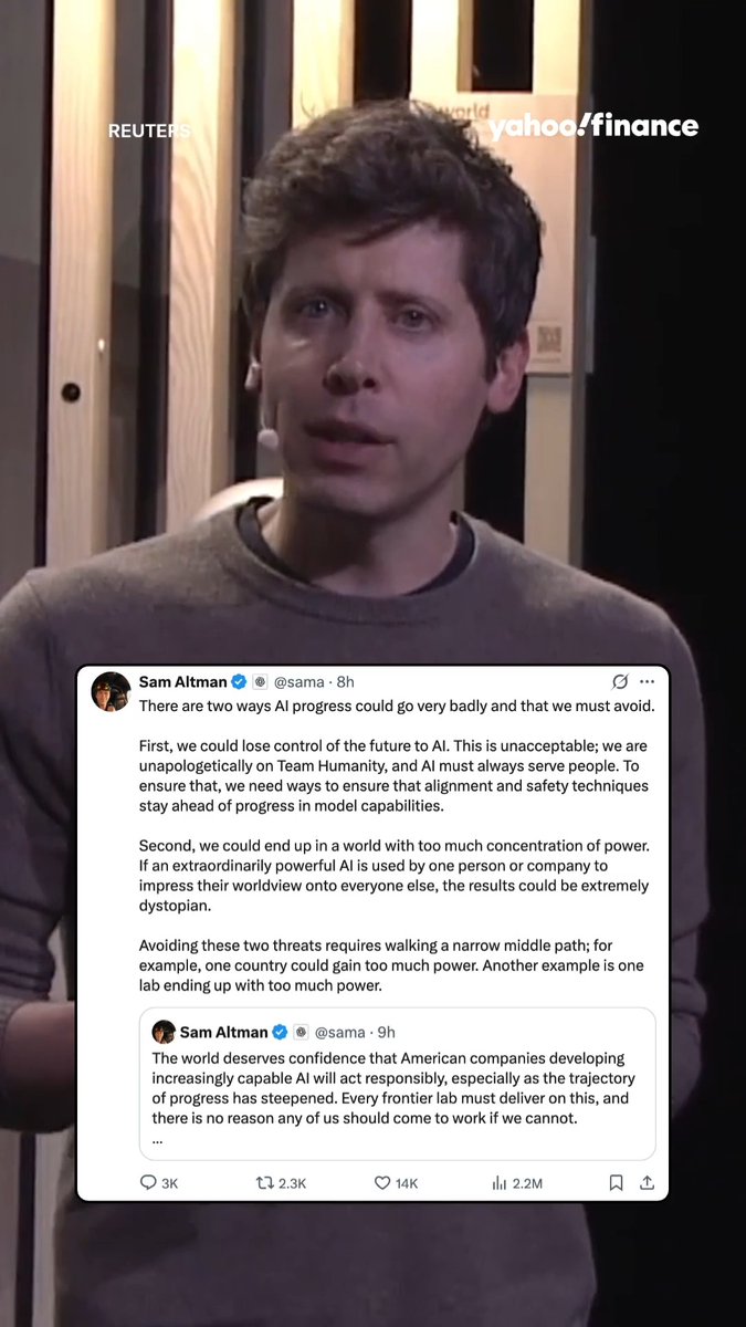 It seems liken OpenAI CEO Sam Altman is losing sleep over the rapid development of AI. In a late-night post on X, the OpenAI CEO admitted he is focused on preventing nightmare scenarios, warning that humanity could lose control of the future to AI if alignment and safety techniques fail to keep pace with model capabilities.
