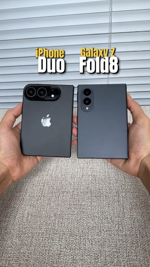 Apple iPhone Duo vs Samsung Galaxy Z Fold8, Which design are you picking