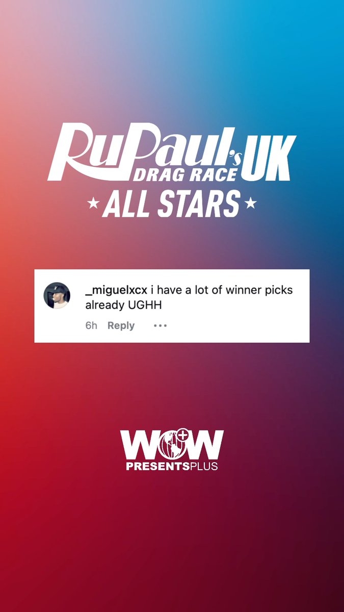 THANK YOU for the amazing support for our NEW ERA of #DragRaceUK! 🙌 🇬🇧 We can't wait for you to join us on this legendary new chapter of celebrating UK drag excellence! RuPaul's Drag Race UK All Stars premieres WORLDWIDE on WOW Presents Plus next Autumn 2027