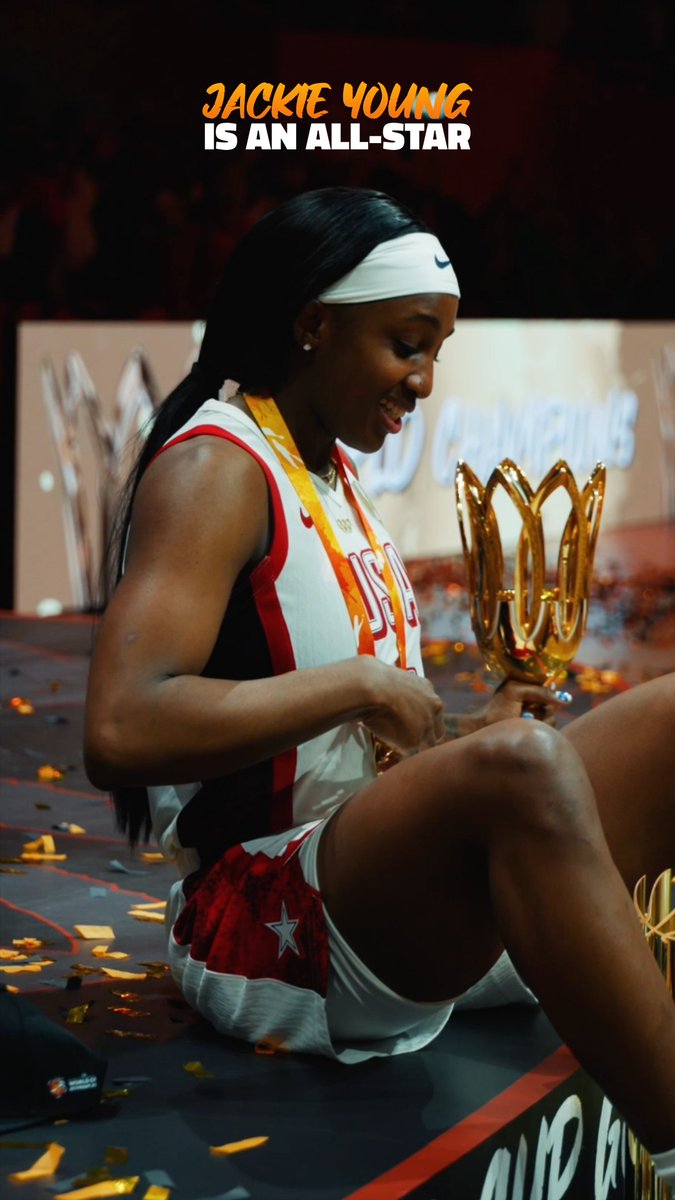 A winner through and through 📈 Jackie Young is is a World Cup All-Star 🇺🇸 #FIBAWWC