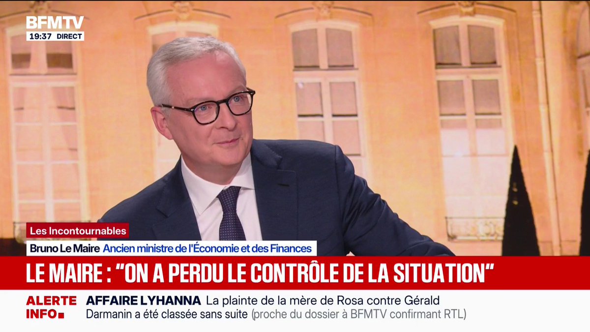 Dette: "La France dépense trop pour les retraites", selon Bruno Le Maire, ancien ministre de l'Économie et des Finances