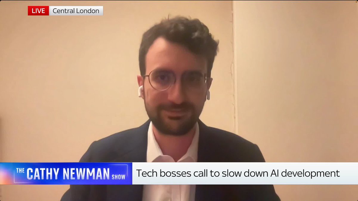 Artificial intelligence is "less regulated than selling a sandwich" in the UK and US, an AI safety campaigner tells @CathyNewman. The King will host AI leaders in Scotland this week amid dire warnings about the risks of rapid AI development. 📺 Sky 501 and YouTube
