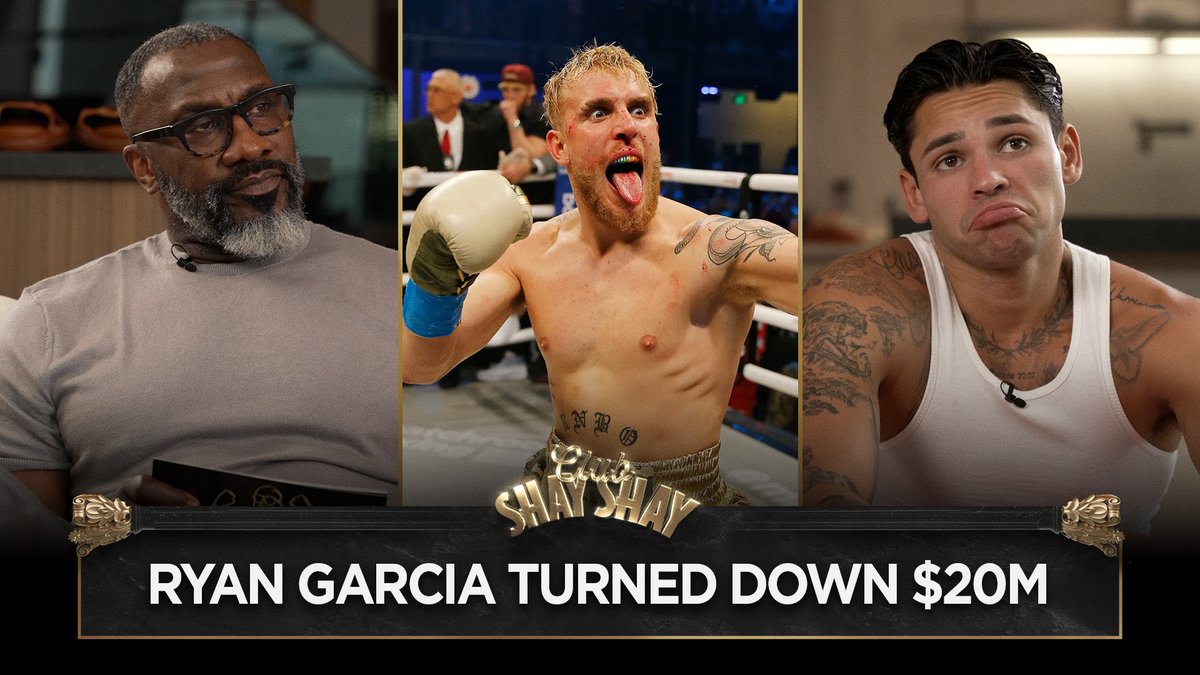 Ryan Garcia Turned Down $20M To Fight Jake Paul "If I'm always chasing money, am I a real boxer? ... When you chase money, nothing good comes out of it. I've made this mistake before. Don't chase the money." - RYAN GARCIA