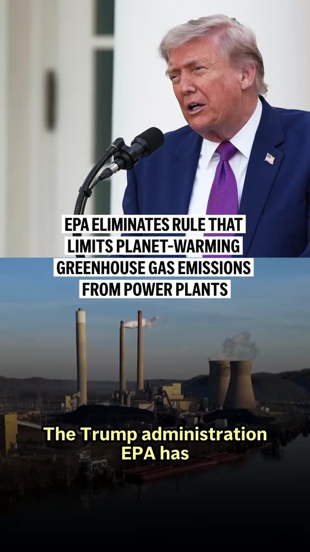 The Environmental Protection Agency is repealing rules that limit planet-warming greenhouse gas emissions from power plants fueled by coal and natural gas, an action the agency said would save industry more than $300 billion in costs and help “unleash” American energy.