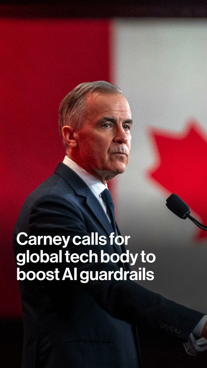 Canada wants to see the creation of a global “technology stability” body to help oversee AI and ensure it is safe, Prime Minister Mark Carney said in an interview with Bloomberg's Brian Platt