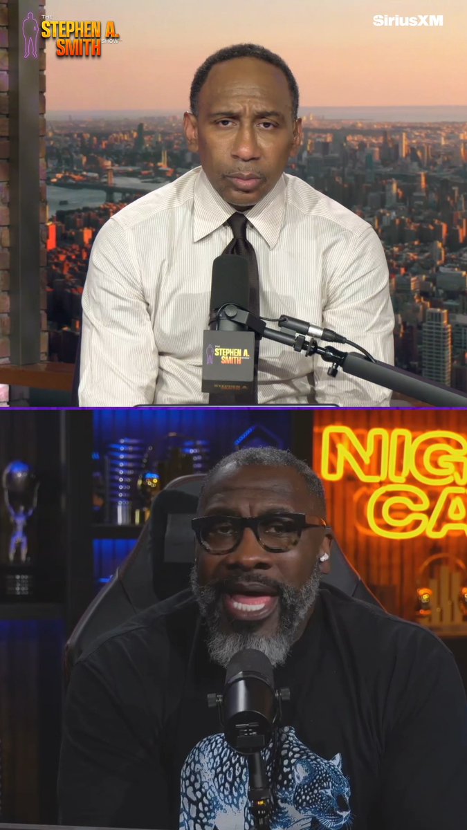 Thank you shannon sharpe for stopping by The Stephen A. Smith Show today on SiriusXM x Mad Dog Sports Radio!