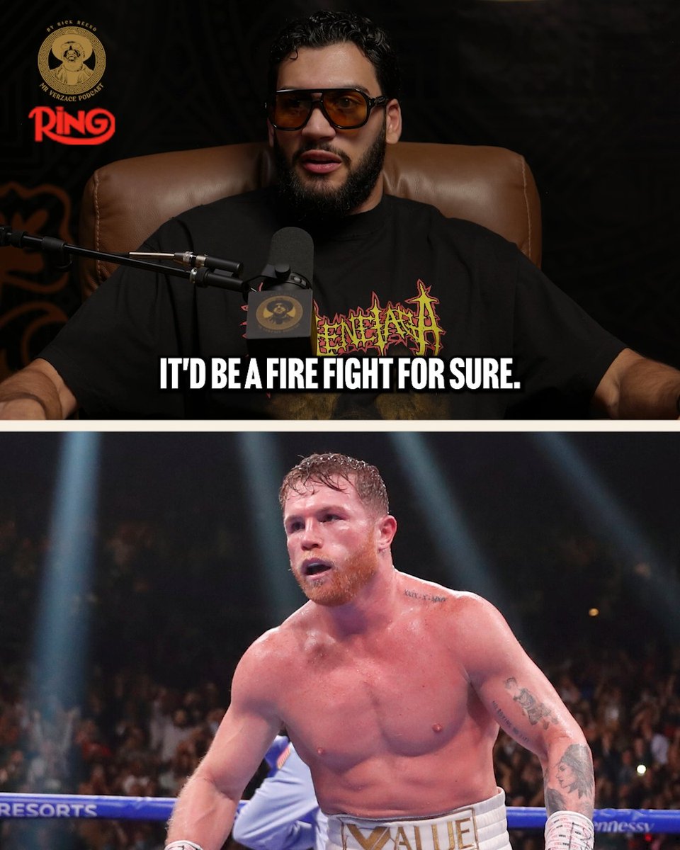 Hamzah Sheeraz tells Rick Reeno it'll be a "fire fight" if he and Canelo Alvarez square up in the ring ๐ Stream the latest episode of Mr. Verzace Podcast ๐๏ธ ๐ง Spotify: ๐ฑ Apple Podcast: ๐บ YouTube: