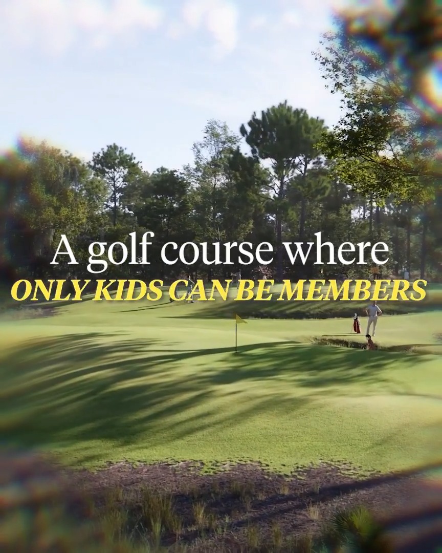 This is one of the coolest projects we've heard about. 🙌 This new Charleston golf course has just one membership rule: you have to be a kid.
