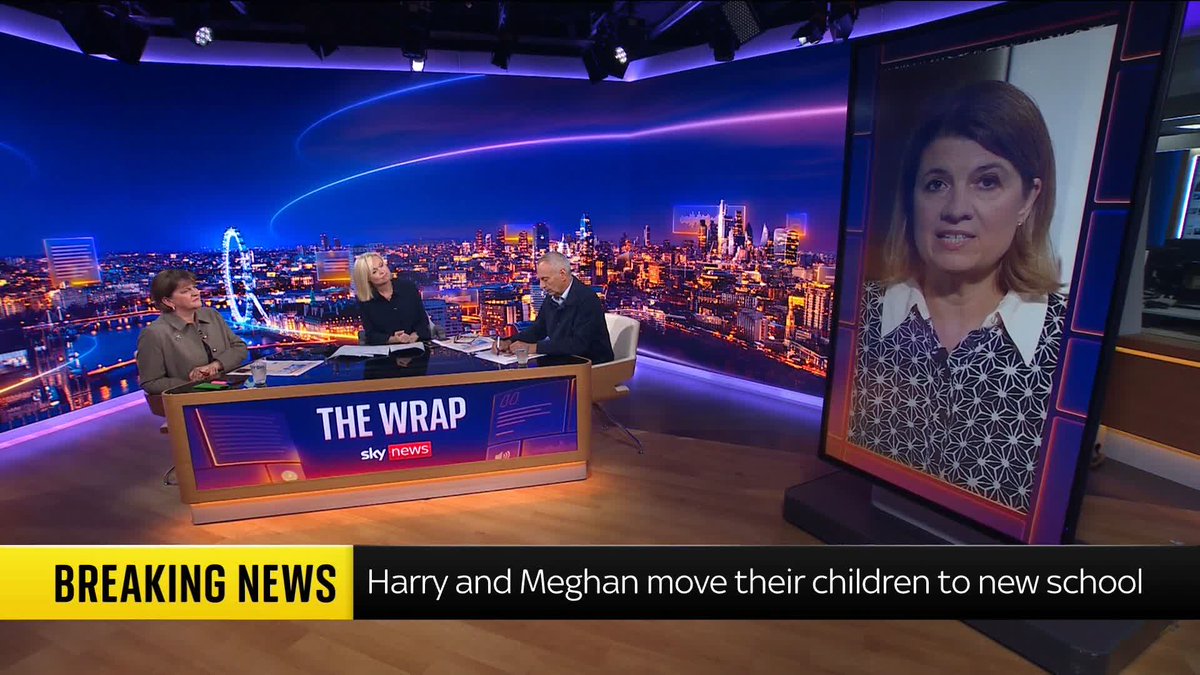 BREAKING: Prince Harry and Meghan have moved their children, Archie, seven, and Lilibet, five, to a new school just days after the start of term due to security concerns, Sky News understands. Sky's @LauraBundock reports. Latest: 📺 Sky 501 and YouTube