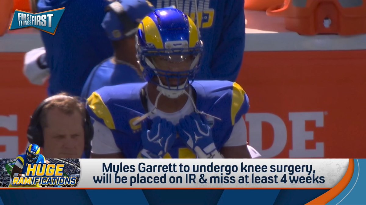Myles Garrett to undergo knee surgery, will be placed on IR. Greg Jennings reacts: “This is devastating... No one in this studio picked the Packers because without Micah, they just aren’t the same. What’s the difference here?… This is devastating for them.”