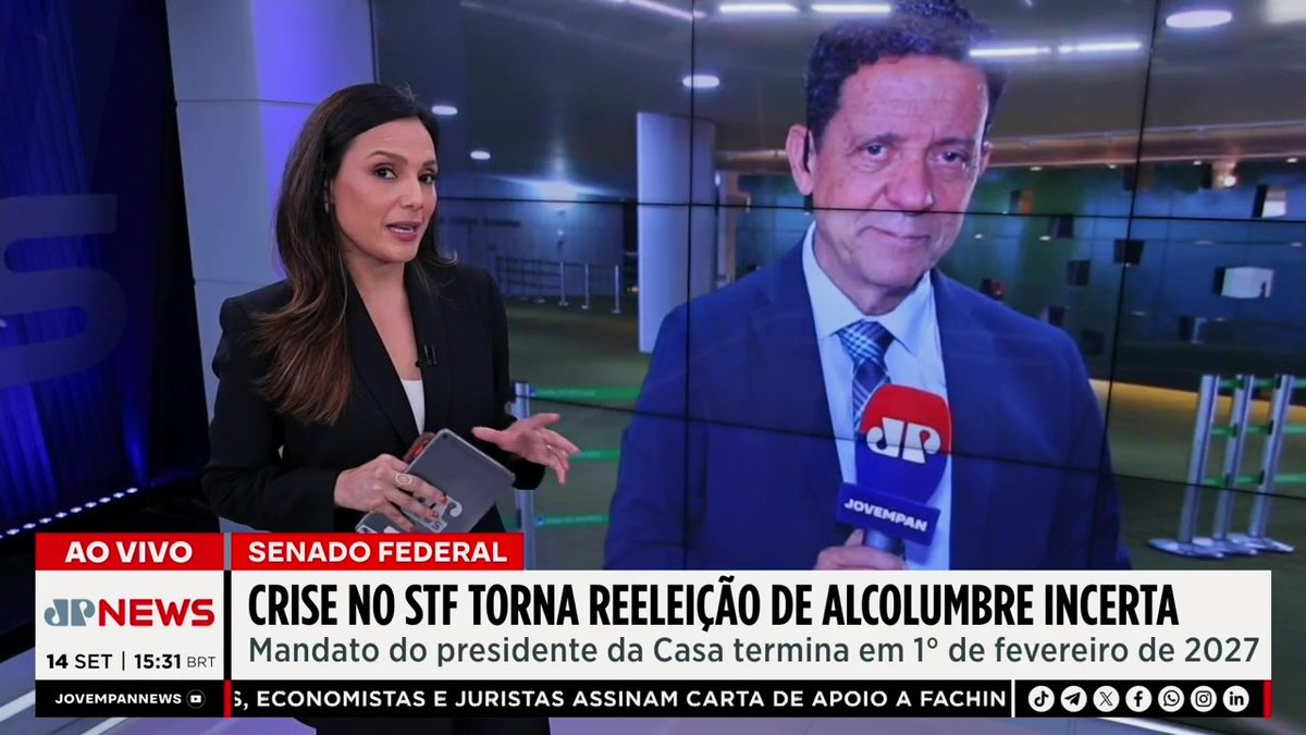 Alcolumbre teme não ter apoio e pode perder a reeleição para a Presidência do Senado por ter se ausentado nos momentos de crise e se recusado a fazer o SEU TRABALHO: pautar o impeachment de bandido.