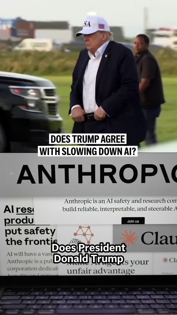 President Donald Trump is pushing back against calls to slow down AI, arguing that doing so could give China an advantage. Here’s what he says about AI guardrails — and why some tech leaders are calling for greater oversight.