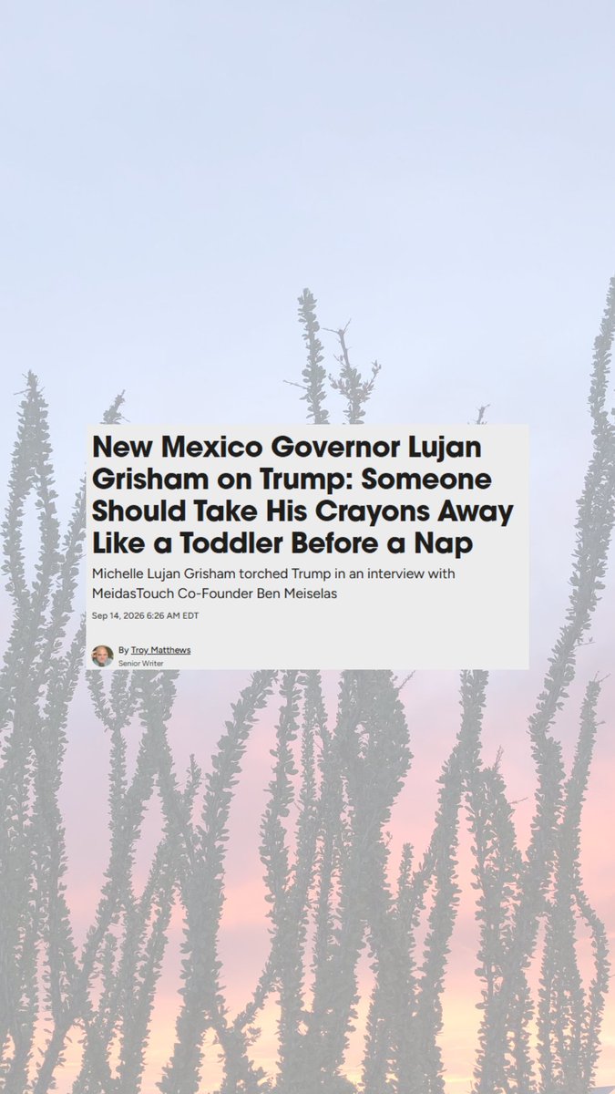 New Mexico was New Mexico long before America was America. Our name is part of our history, our Constitution and our identity and no political stunt can change that. More from my conversation with MeidasTouch