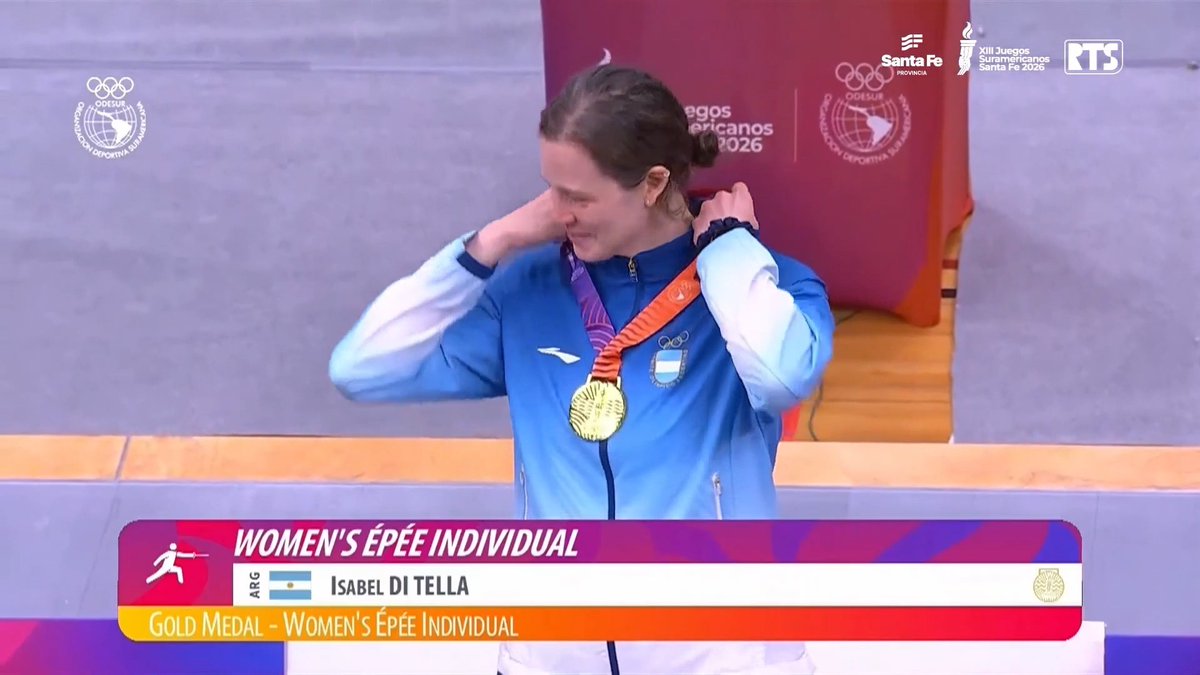"Isabel Di Tella": Porque ganó la medalla dorada de Sable Individual en los #JuegosSuramericanos 2026