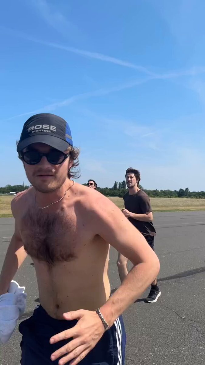 He’s always gotta takeoff his shirt
