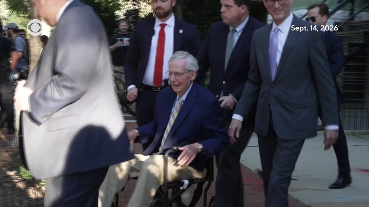 GOP Sen. Mitch McConnell of Kentucky returned to Capitol Hill on Monday for the first time in three months, ending a prolonged absence that sparked widespread speculation about his health. McConnell entered the Senate chamber in a wheelchair and cast a vote on a judicial nomination. "Today, I'll cast my first Senate vote since I took a bad fall back in June. I'm really looking forward to being back on the Senate floor and seeing my colleagues," McConnell said in a statement ahead of his return.