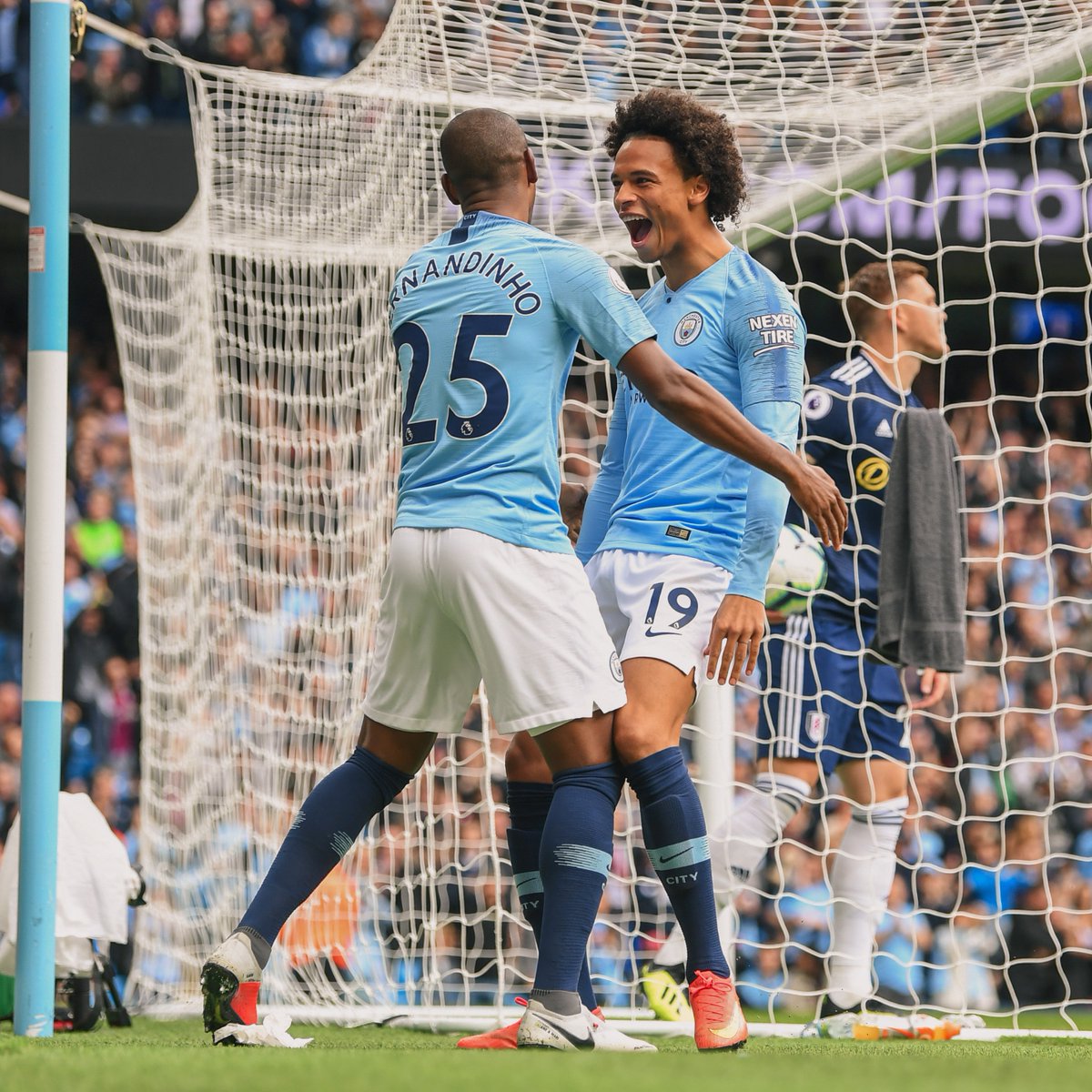 #OnThisDay: #ManCity 3-0 Fulham [2018] ⚽️ [2'] Leroy Sané ⚽️ [21'] David David Silva ⚽️ [47'] Raheem Raheem Sterling