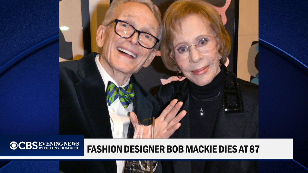 Bob Mackie, the legendary fashion designer whose exuberant style defined Hollywood glamour for decades, died from pneumonia on Monday at age 87.