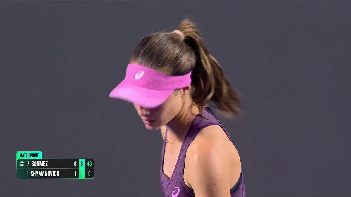 FIVE-STAR PERFORMANCE ⭐️ Zeynep Sonmez defeats Shymanovich in straight sets in Guadalajara. #GDLOpen
