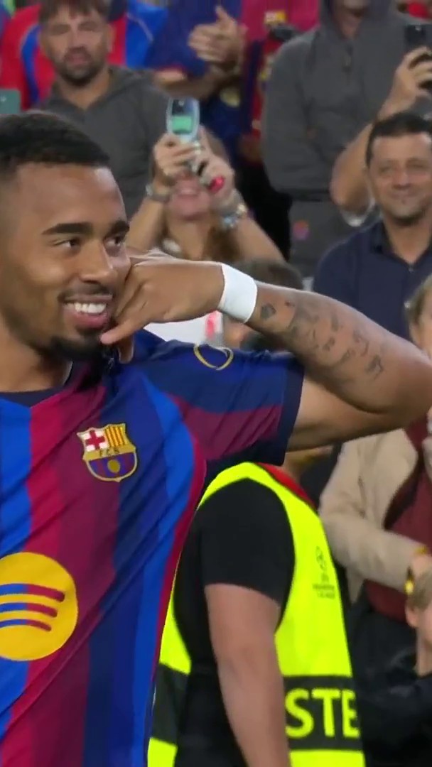 🚨 أفضل هدف سجلته في مسيرتك؟ غابرييل جيسوس: هدفي في دوري الأبطال مع برشلونة❤️