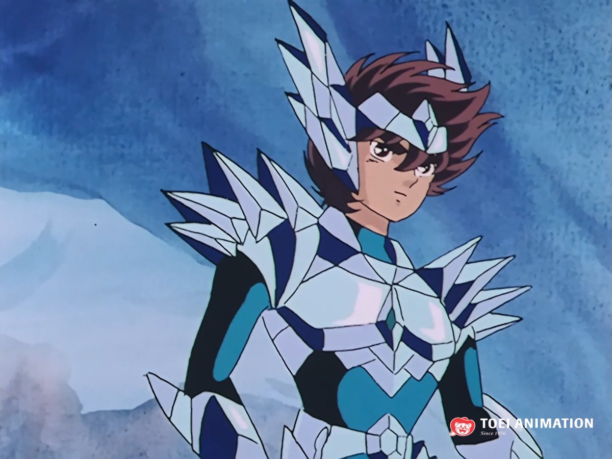 Seiya se enfrenta a Hilda mientras porta la Armadura de Odín. ⚔️✨ #LosCaballerosdelZodiaco #SaintSeiya