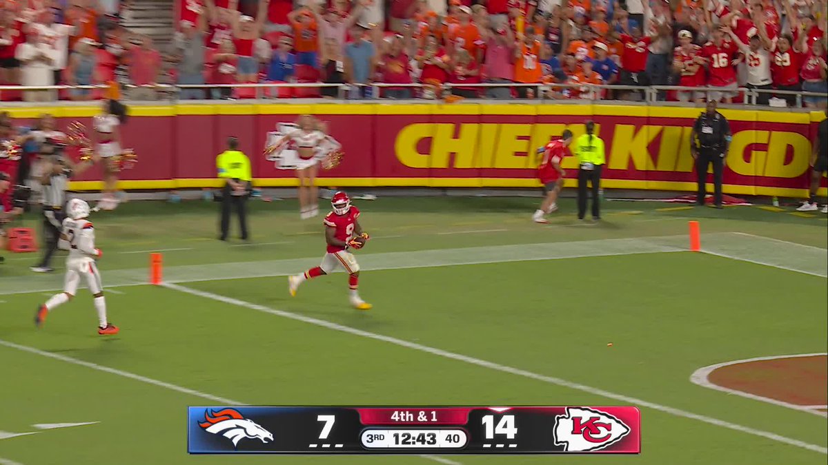K9 TO THE HOUSE 🔥 First TD with the Chiefs for the Super Bowl MVP!