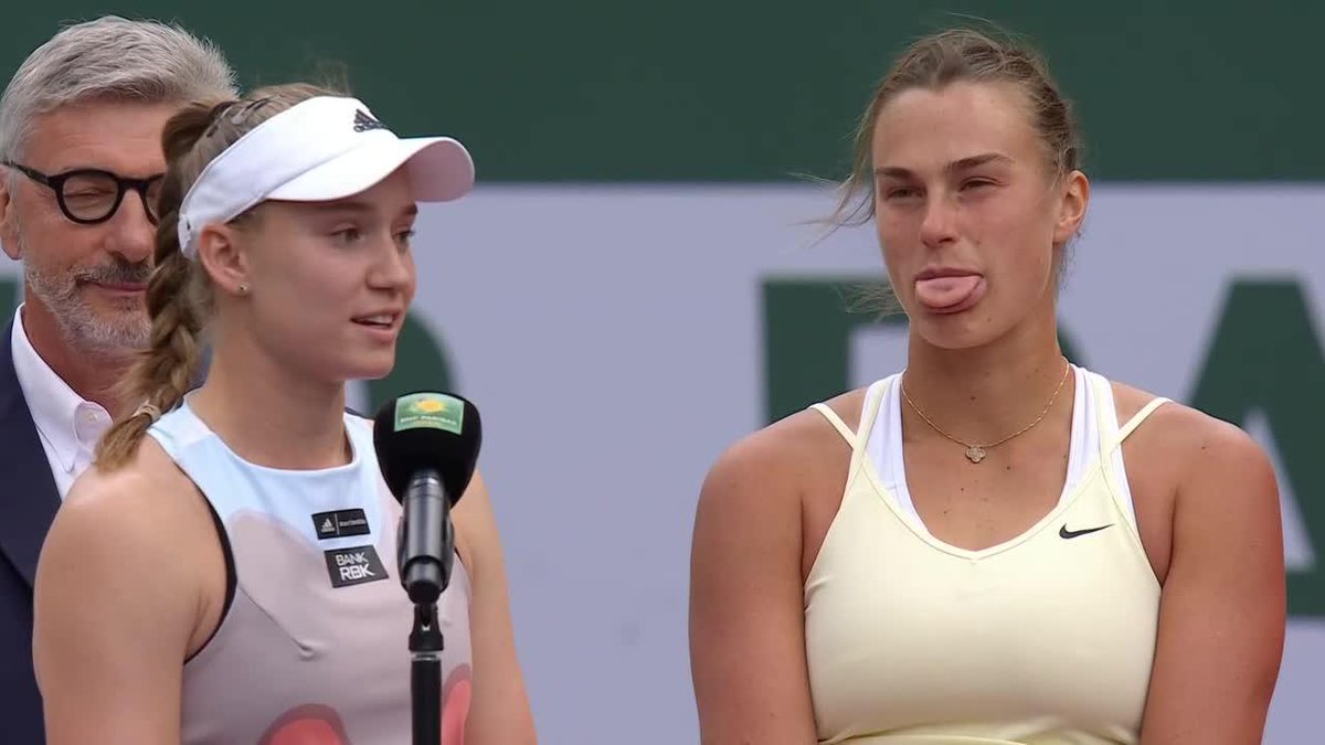 Rybakina is now 5-2 in finals against Sabalenka😭