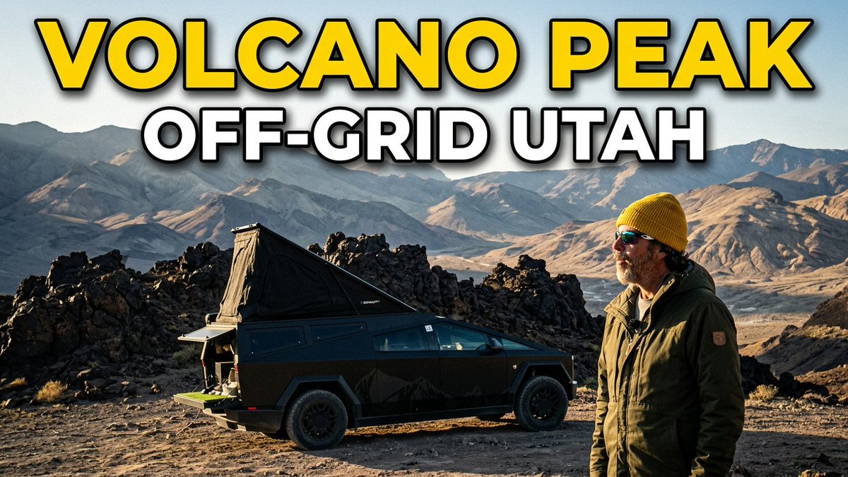 I found another hidden gem on my video library from a few months ago. Enjoy this short dispersed camping trail video at Volcano Peak, in Utah, USA. A few miles overseeing the Bonneville Salt Flats.