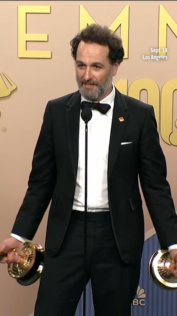 Matthew Rhys jokes about his partner Keri Russell after winning two Emmys for his roles in "Widow's Bay" and "The Beast in Me." #MatthewRhys #KeriRussell #WidowsBay #TheBeastinMe #Emmys