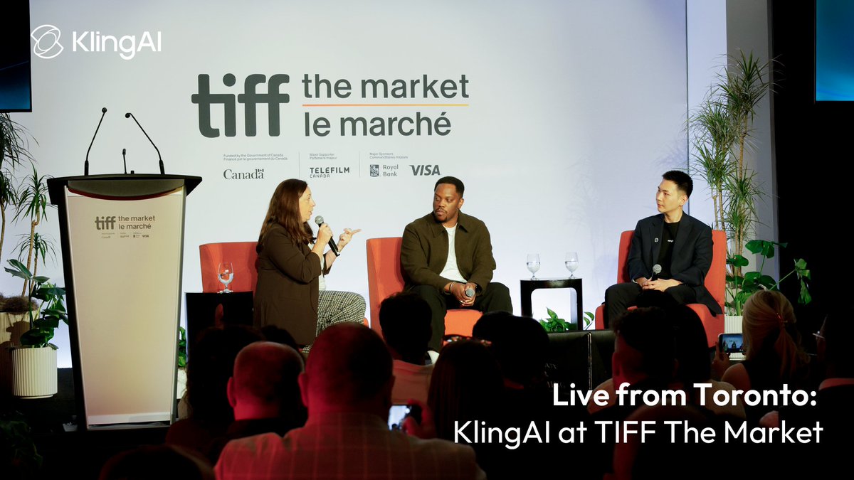 At TIFF The Market, KlingAI hosted both an insightful expert Panel Discussion and a lively industry reception. Bringing together filmmakers and tech leaders, we explored how AI serves as a tool that makes production more affordable and accessible. ✨