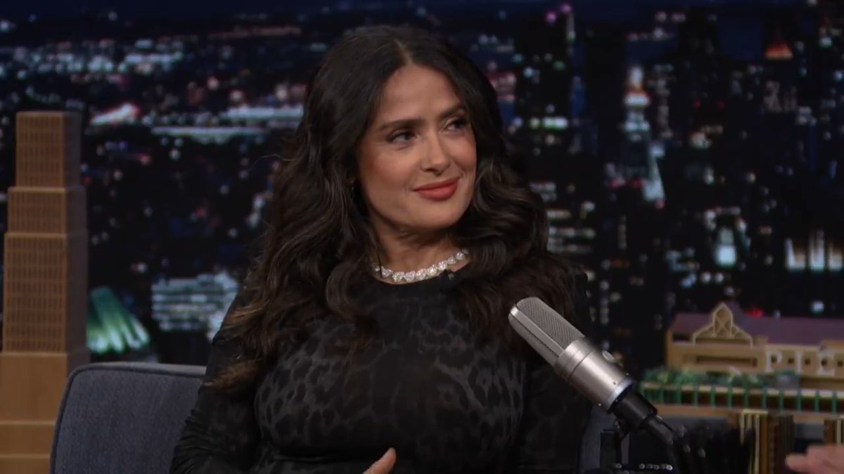 .Salma Hayek talks her new film Without Blood, directed by her Eternals co-star Angelina Jolie! #FallonTonight