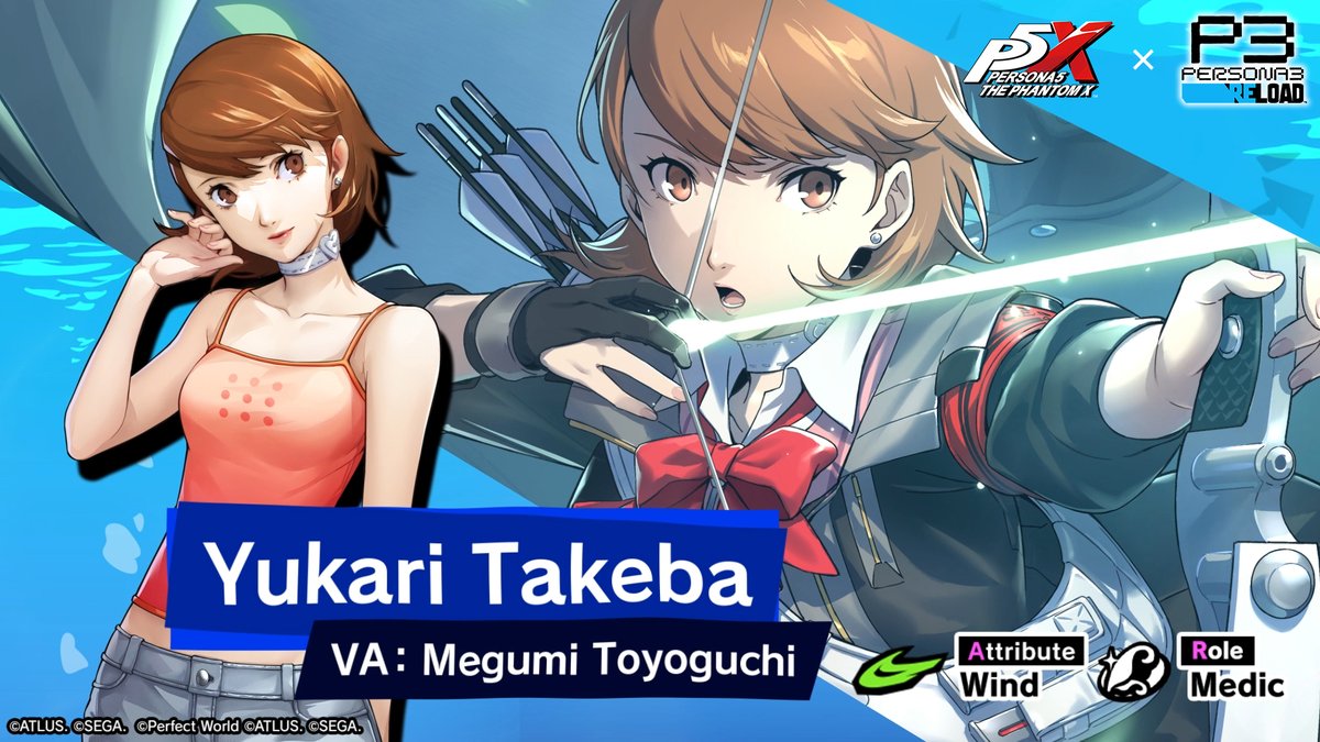🏹 5★ Character Yukari Takeba 🏹 5★ Yukari Takeba (VA: #MegumiToyoguchi) is making her comeback in the Most Wanted Phantom Idol Contract: Shot Through the Heart! ✦ Contract ends: 1:59 AM on Nov 12, 2026 (UTC) #P5XEN #P3R #YukariTakeba #P3RxP5X