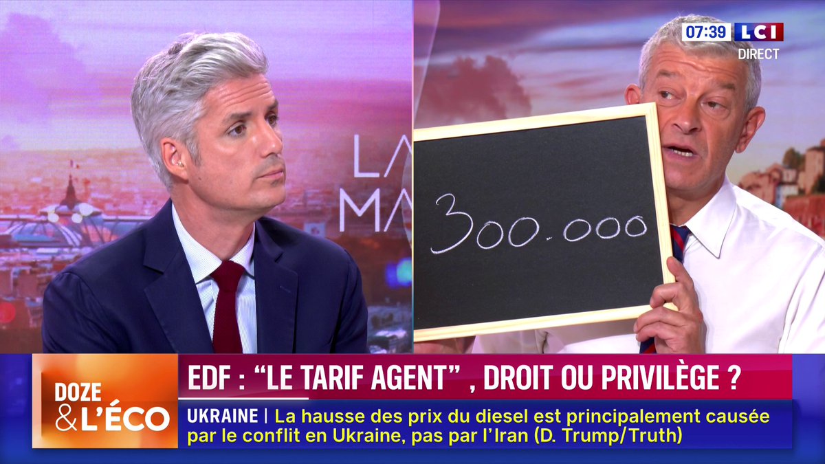 🔌 EDF : "le tarif agent", droit ou privilège ? 📺 Nicolas "Doze & l'Éco" sur LCI ⬇️