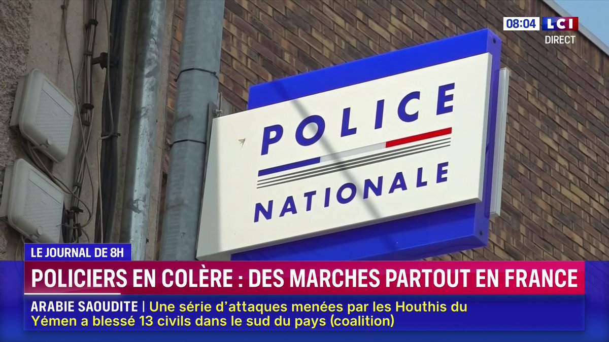 🔴 Policiers en colère : des marches partout en France 📺 Le journal de Laurène Barrière-Tallerie sur LCI ⬇️