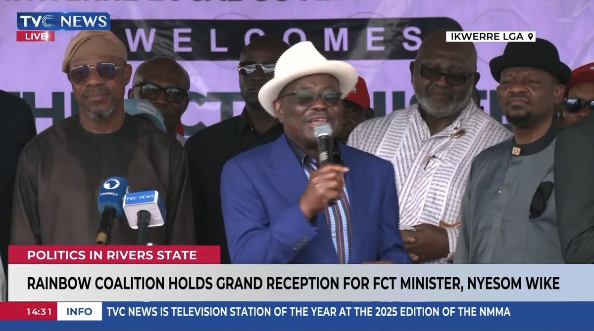 Wike sends a strong message to APC governors 🔥🔥🔥 “I heard some governors say the Rainbow coalition is to reduce the votes of our President (Tinubu), people who don’t have capacity. Where were you when we delivered Rivers State for Tinubu in 2023 without a Rainbow coalition? This Rainbow coalition will increase Tinubu’s votes, if you don’t know how to do it come and learn from us, there is nothing in learning.” Our people know who they are voting for: - President = APC ✅ - Senate = APC ✅ - House of Reps = PDP ✅ When the time for the governorship and House of Assembly comes, we will tell you who to vote for.