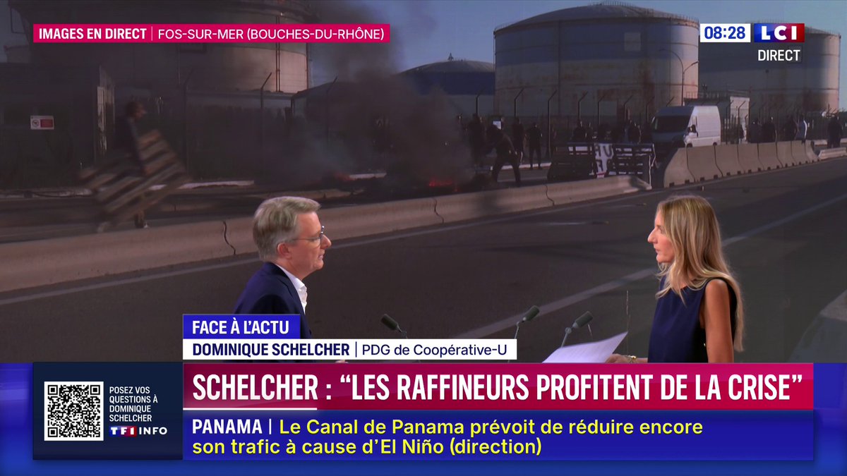 🔴🗣️ "Oui", les raffineurs "profitent de la crise. Attaquons-nous à ces marges qui sont stratosphériques" : Dominique Dominique Schelcher 📺 L'interview d'Amélie Carrouër sur LCI ⬇️