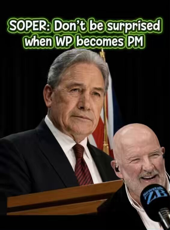 Barry Soper this afternoon : “Yes the polls, I get sick of talking about them .. but one thing they have confirmed is a weaker National & stronger NZF and to a lesser extent Act - just don’t be surprised when this Government returns and Winston Peters is the Prime Minister.” Remember - It’s the party vote for NZ First that will make that happen.