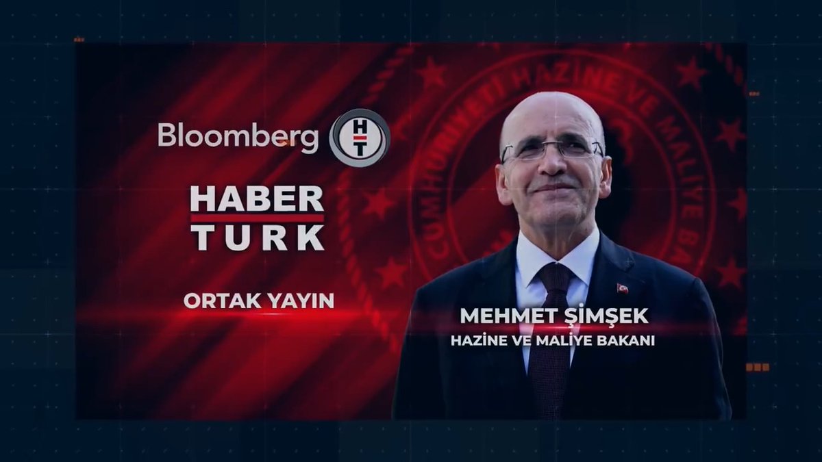 Hazine ve Maliye Bakanı Mehmet Şimşek, Çarşamba saat 11:00’de Bloomberg HT ve Habertürk ortak yayınında. Bloomberg HT Genel Yayın Yönetmeni Açıl Sezen (Açıl Sezen) soruyor, Hazine ve Maliye Bakanı Mehmet Şimşek (Mehmet Simsek) yanıtlıyor.
