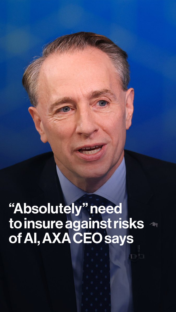 "We need to build resilience, and one part of that is insurance." AXA CEO Thomas Buberl tells Bloomberg's Stephen Carroll how companies need to be better insuring themselves against the risks from AI
