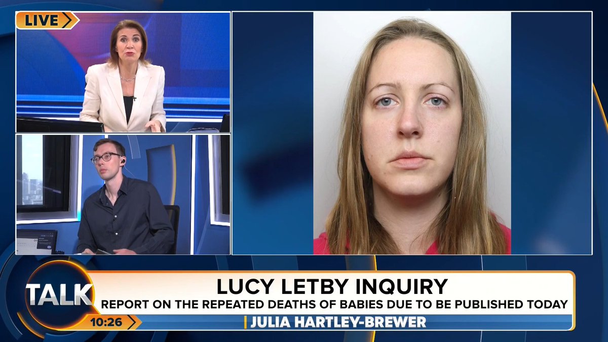 🚨Julia Hartley-Brewer says the fact the NHS fails again and again is "frankly criminal in itself!" "Even if a nurse or doctor is incompetent no action is taken to KEEP PEOPLE ALIVE! We really need some of the people in charge of these organisations to go to prison." Julia Hartley-Brewer