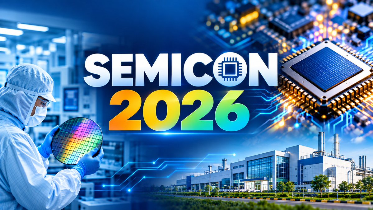 Are you ready for the 5th Edition of SEMICON India? 🇮🇳 India’s semiconductor story is entering an exciting new chapter! Join industry leaders, innovators and technology pioneers at #SEMICONIndia2026 📅 17–19 September 2026 📍 Yashobhoomi, Delhi Experience the future of semiconductors as India strengthens its journey from Silicon to Systems and builds a globally connected semiconductor ecosystem 🌐💡 Are you ready to Transform Tomorrow? 🚀🇮🇳 #SEMICONIndia2026 #SEMICONIndia #Semiconductors #IndiaSemiconductorMission India Semiconductor Mission Ministry of Electronics & IT