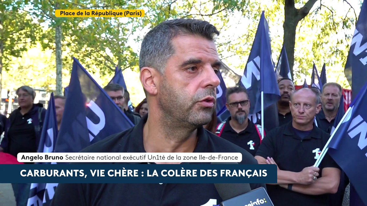 🚨🇫🇷👮 FLASH | Les policiers manifestent également aujourd’hui pour réclamer des revalorisations salariales et dénoncer un « ras-le-bol général du gouvernement qui nous méprise ». À Paris, le syndicat Alliance se rassemble sur les Champs-Élysées, tandis qu’Un1té se mobilise à l’aéroport de Roissy-Charles-de-Gaulle.