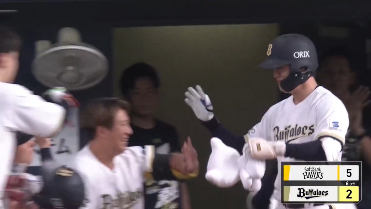 捉えたあたりはレフトスタンドへ‼️ オリックス 太田椋 選手の第9号ソロホームラン🌈